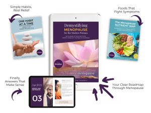 Demystifying Menopause 1280x960 (2) Demystifying Menopause book for modern women with nutrient guide, published by DBI