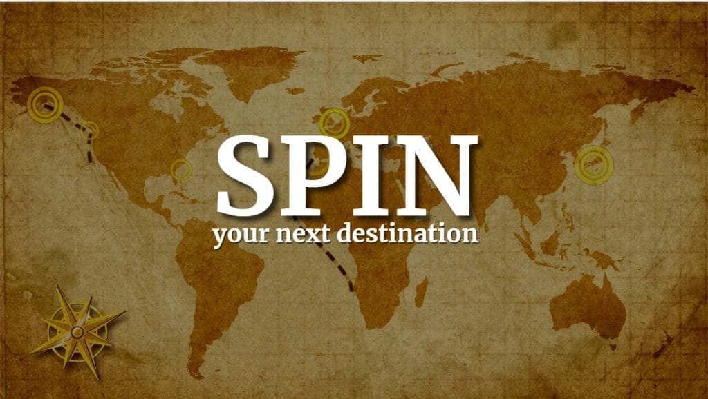 Spin Your Destination startsida